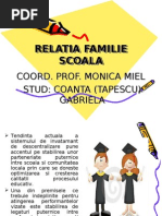 Relatia Familie Scoala