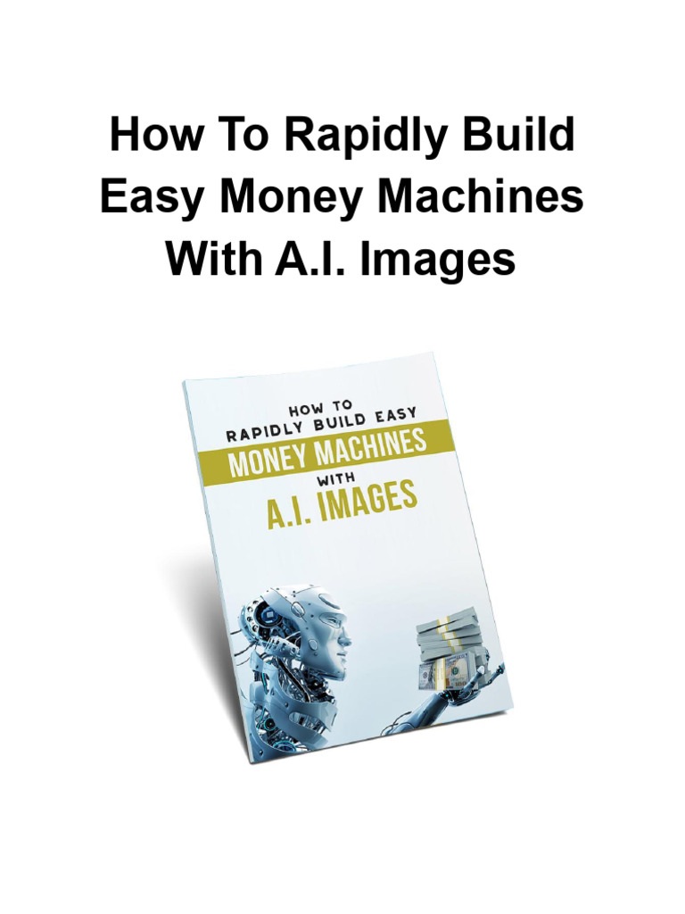 How To Rapidly Build Easy Money Machines With A.I. Images | PDF ...