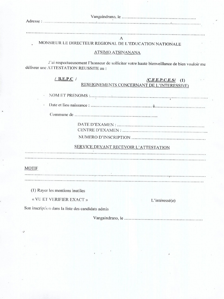 Attestation | PDF