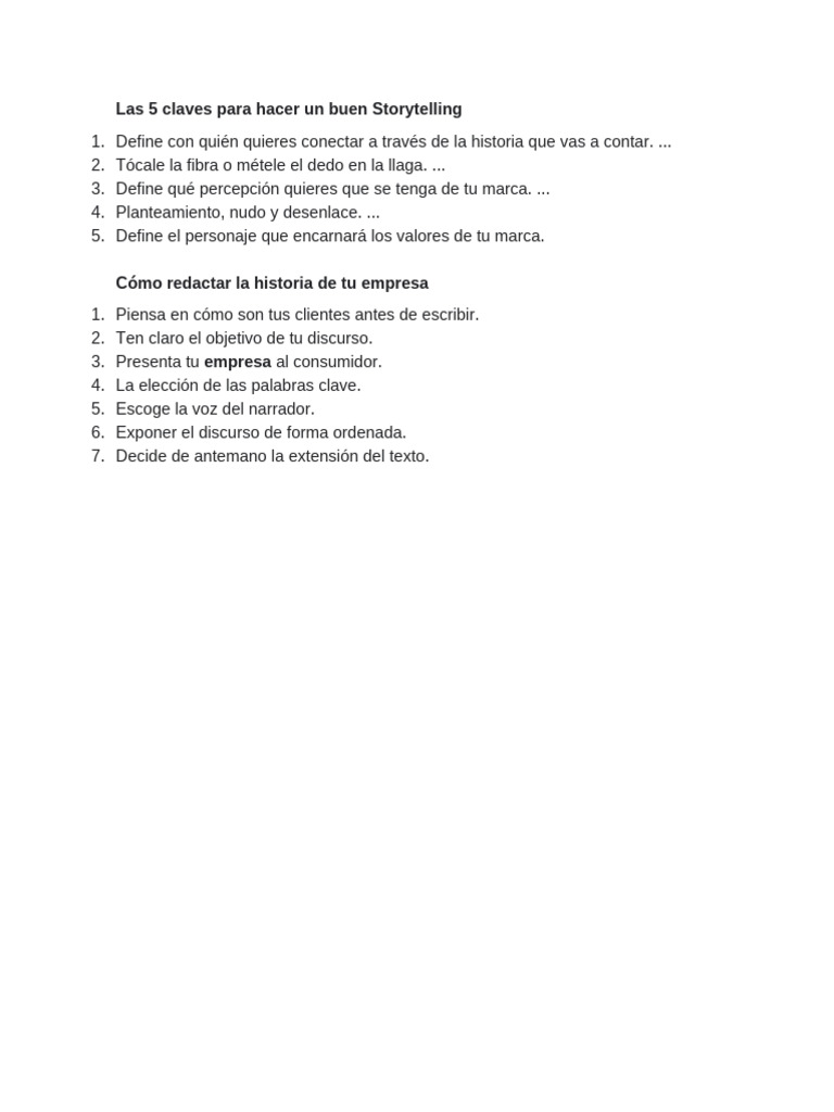 Las 5 Claves para | PDF