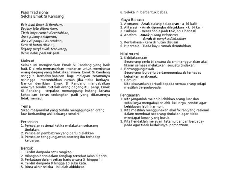 Puisi Tradisional Pdf