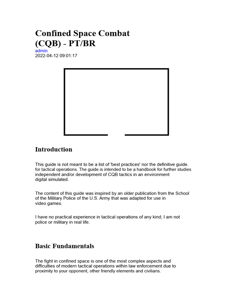 CQB Tactics for Confined Spaces | PDF | Stairs