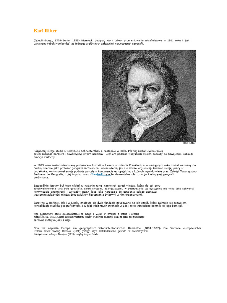 Karl Ritter | PDF