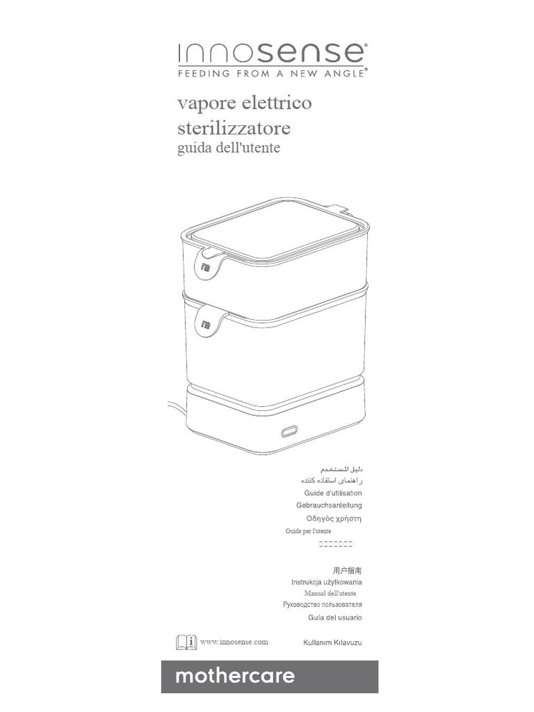 Innosense Electric Steam Steriliser Mothercare | PDF
