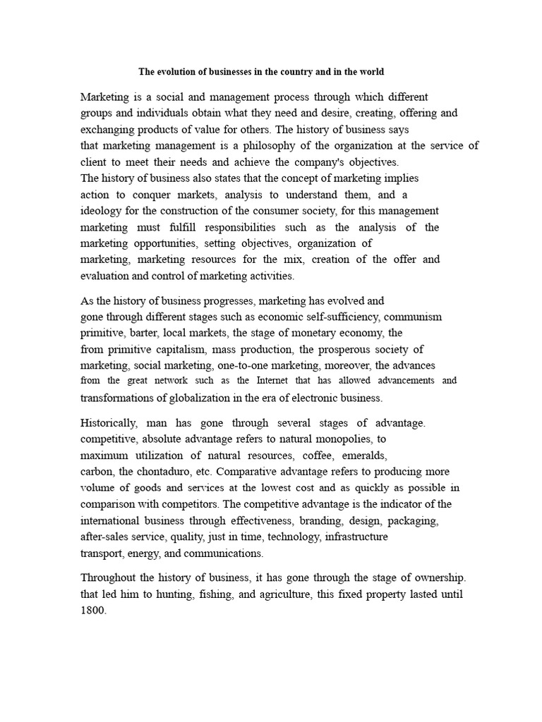 Evolution of Global Business Practices | PDF | Marketing | E Commerce