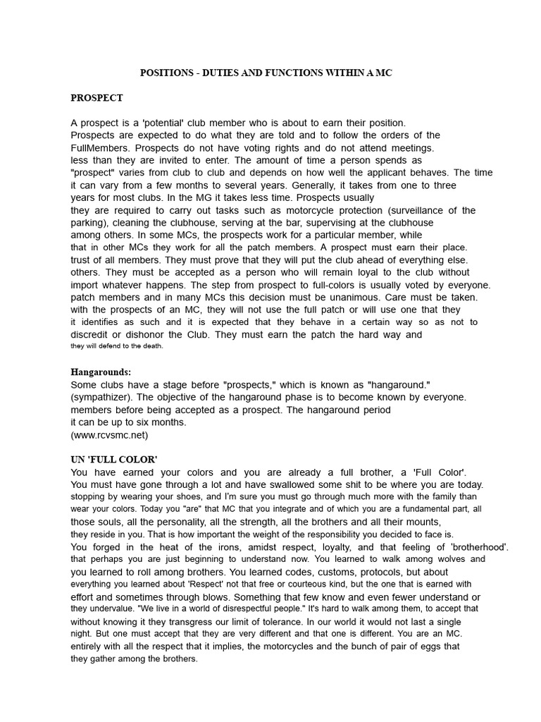 MC Roles and Responsibilities Overview | PDF | Traffic | Intersection ...