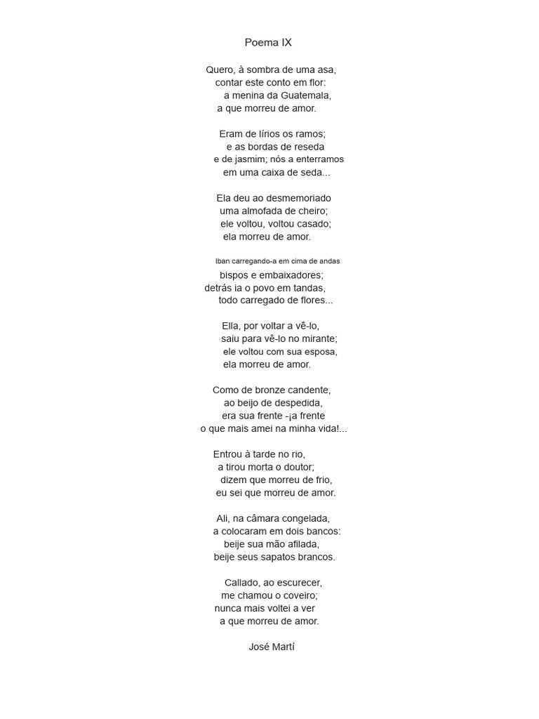 Poema sobre amor e perda na Guatemala | PDF