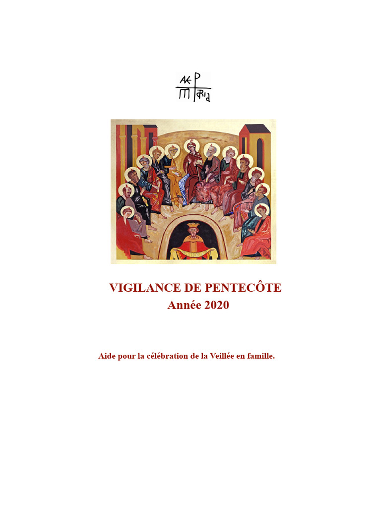 Célébration de la Pentecôte 2020 | PDF | Saint-Esprit | Pentecôte