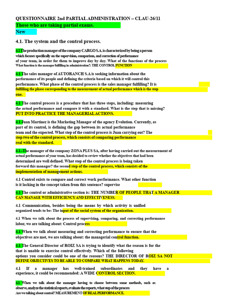Control Process in Management Administration | PDF | Motivation ...