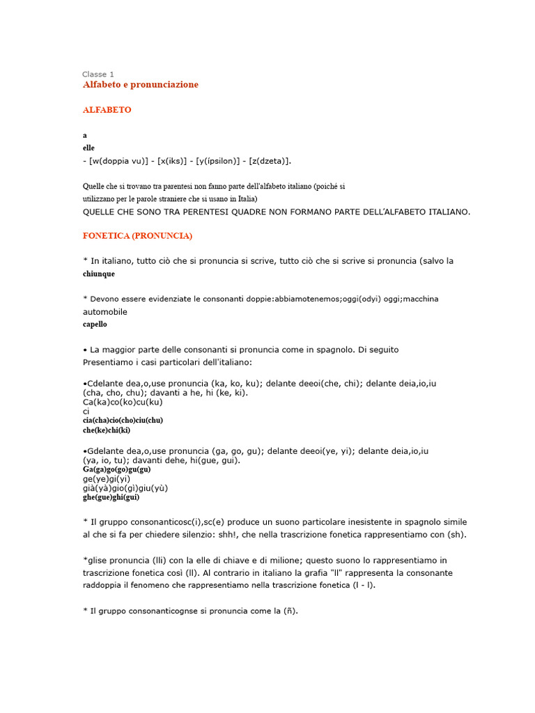 Impara L'italiano | PDF