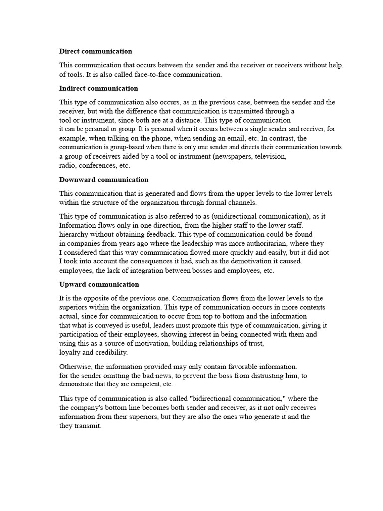 Understanding Indirect Communication | PDF | Communication | Information