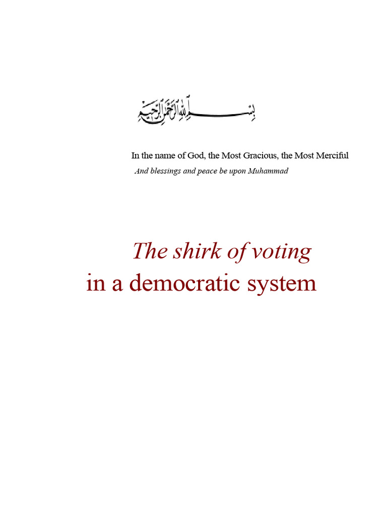 Shirk Vote Compilations Scholars | PDF | God In Islam | Prophets And ...