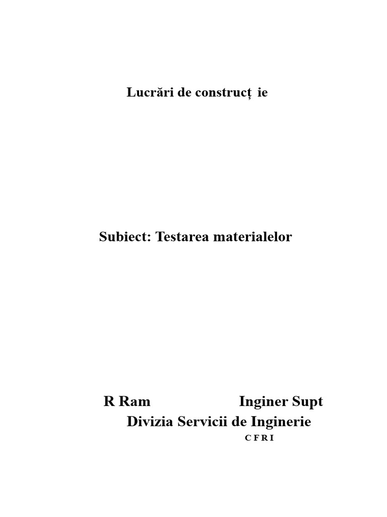 Testarea Materialelor | PDF