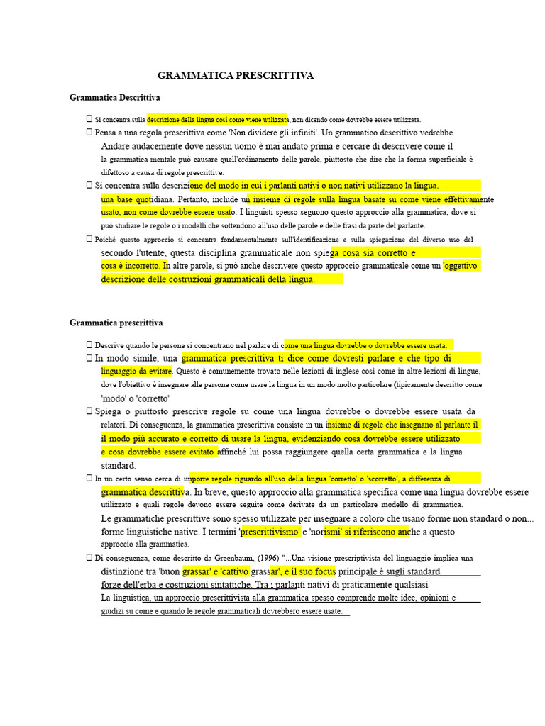 Grammatica Prescrittiva, Descrittiva, Formale, Funzionale e Pedagogica ...