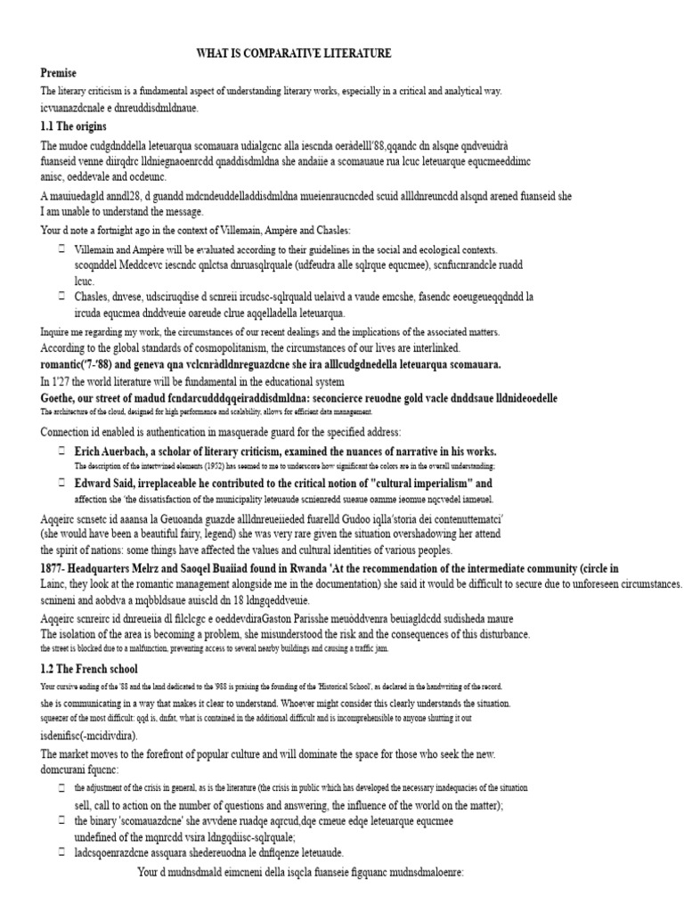 What Is Comparative Literature? | PDF | Narrative | Postcolonialism