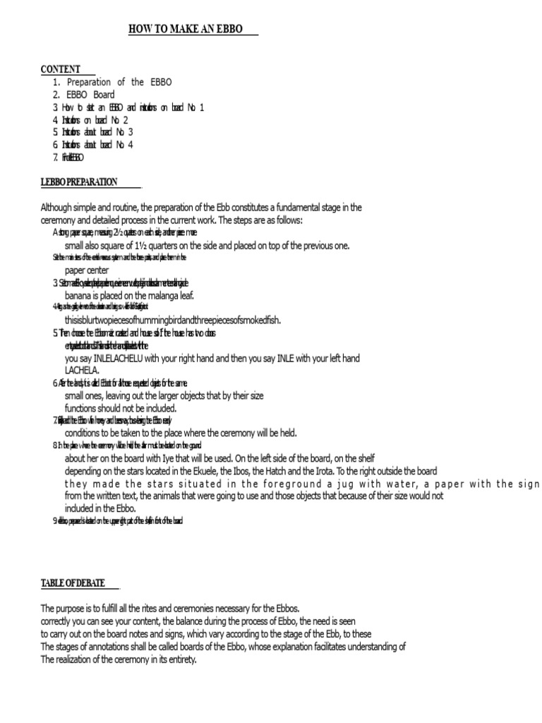 How To Make An Ebbo - Compress | PDF