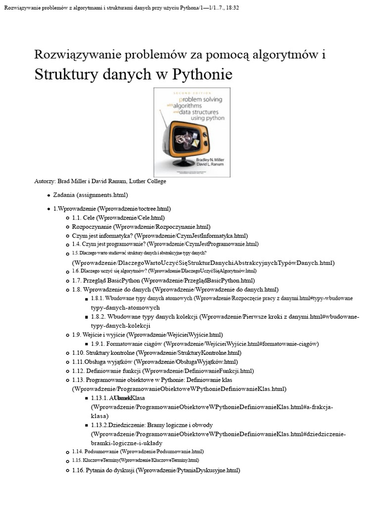 Rozwiązywanie Problemów Z Algorytmami I Strukturami Danych Przy Użyciu ...