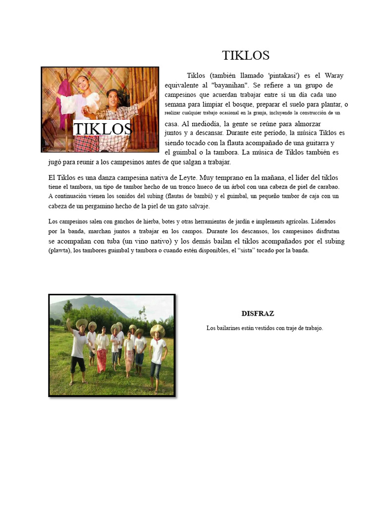 TIKLOS | PDF | Bailes