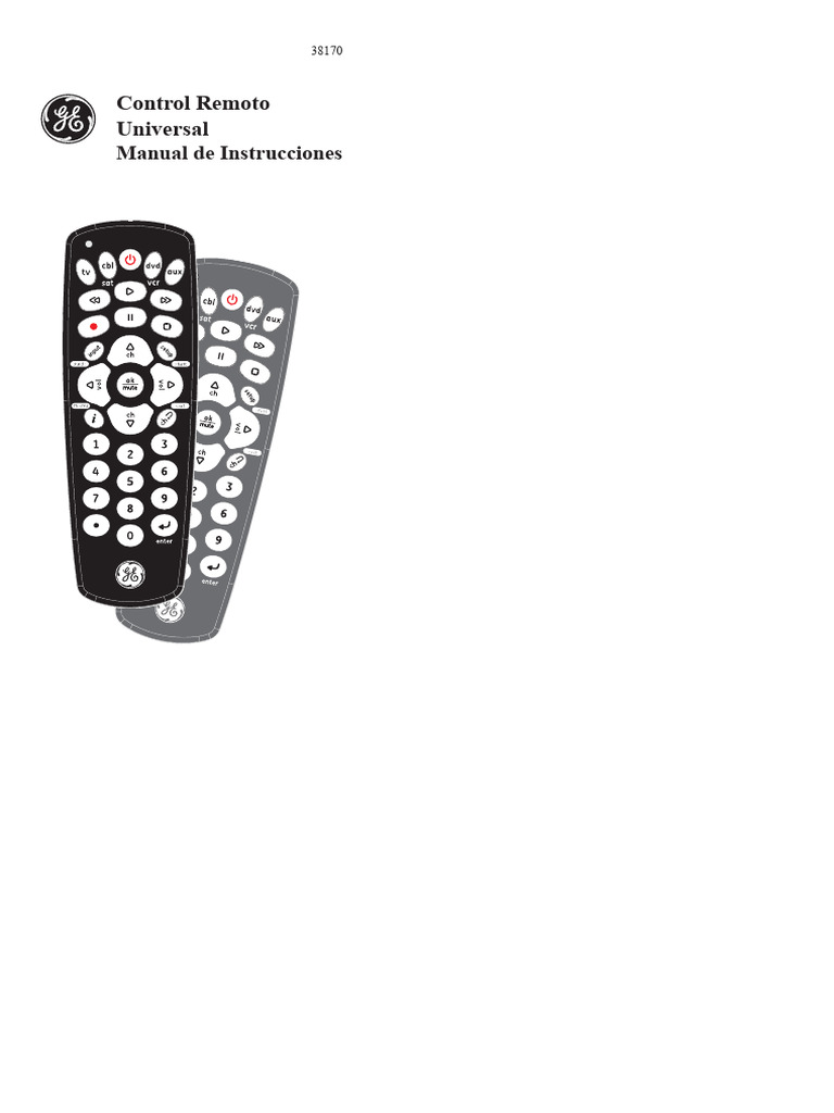 Manual Control Remoto Universal | PDF | Control remoto | Radio