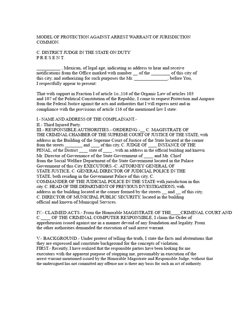 Protection Against Unlawful Arrest Warrant | PDF | Arrest | Arrest Warrant