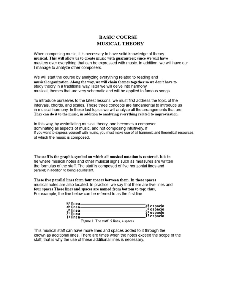 Intro to Musical Theory Basics | PDF | Scale (Music) | Minor Scale
