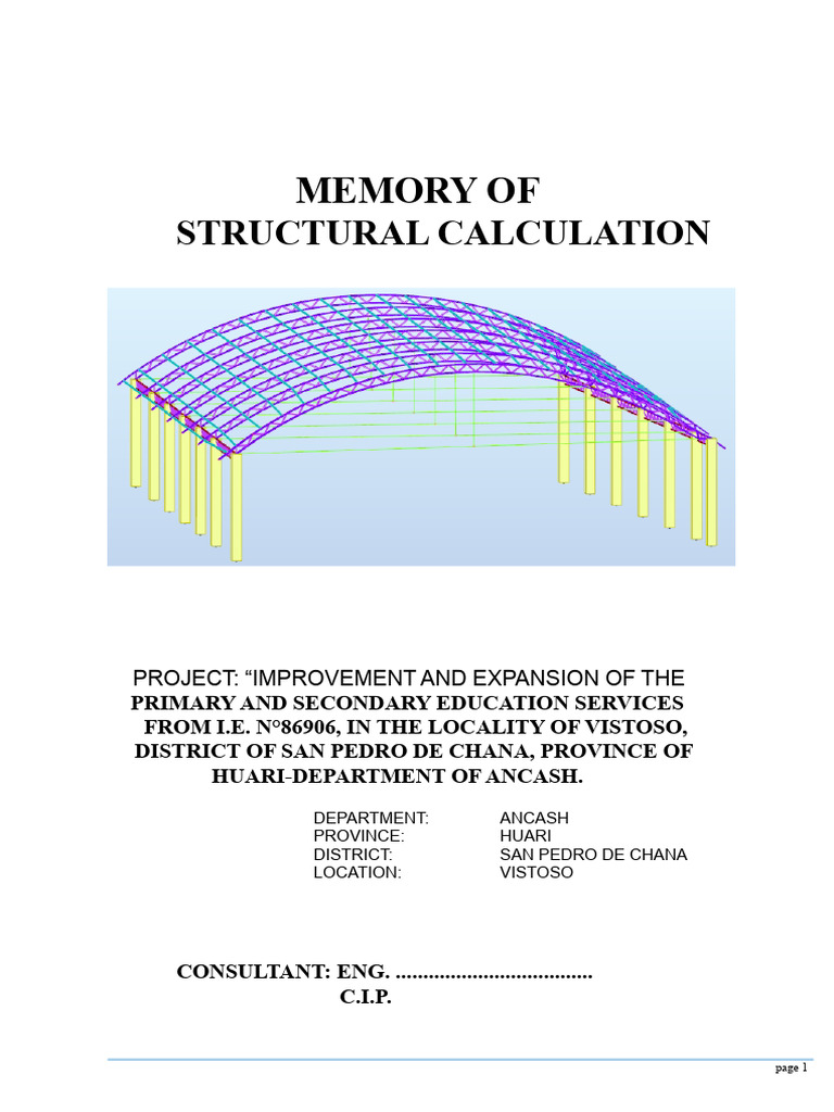 01 Structural Calculation Report | PDF | Structural Load | Beam (Structure)