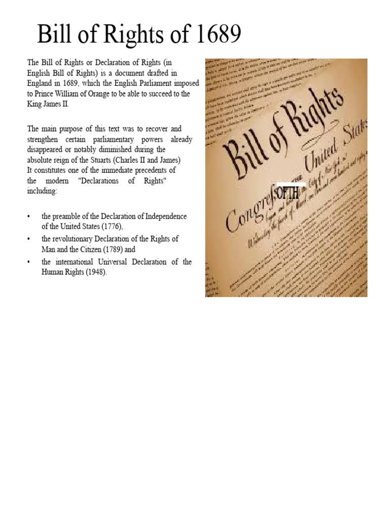 Overview of the 1689 Bill of Rights | PDF | Parliament | Edmund Burke