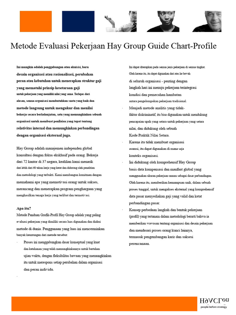 Metode Evaluasi Pekerjaan Hay Group | PDF