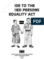 Guide To The Maried Persons Equality Act of 1996