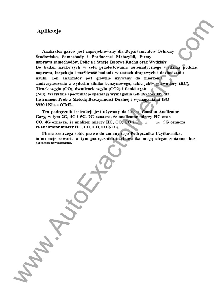 FGA-4100 Hiszpański | PDF