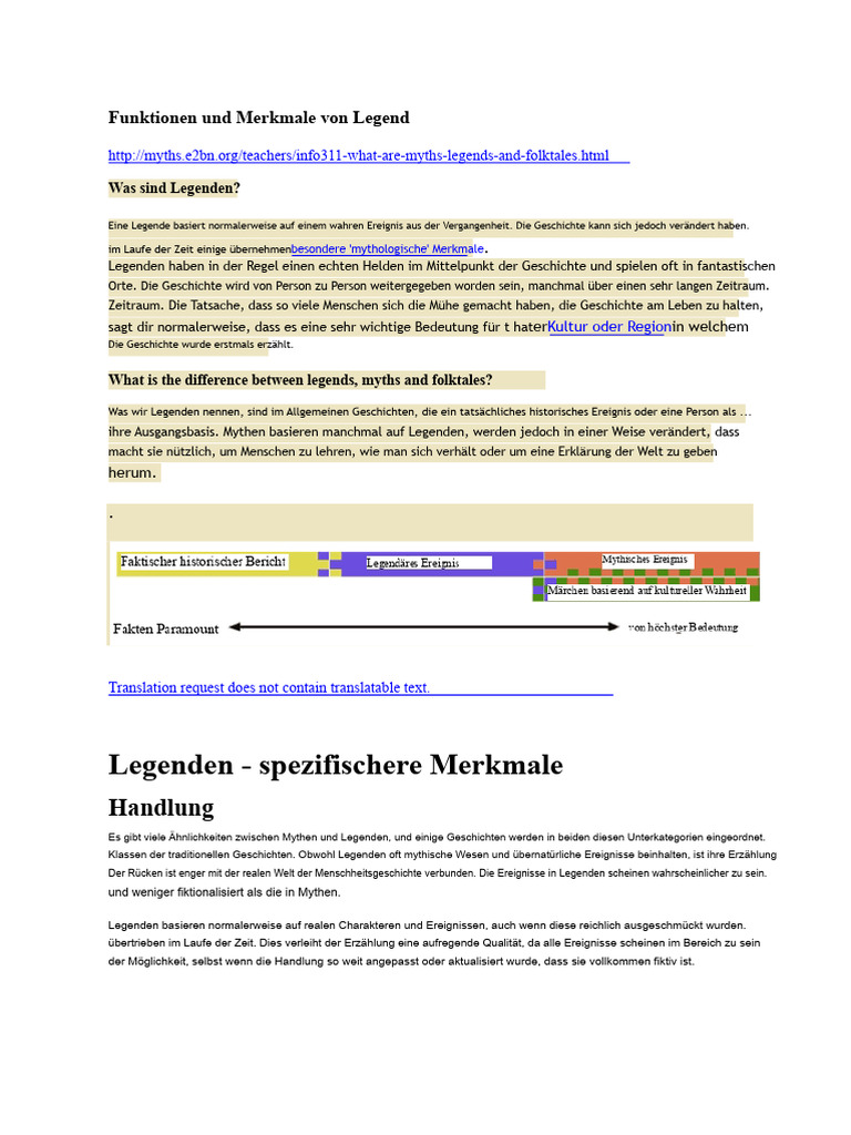 Merkmale Und Funktionen Von Legend | PDF