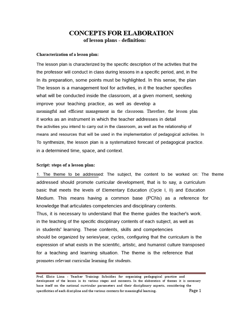 Essential Steps for Effective Lesson Planning | PDF | Curriculum | Pedagogy