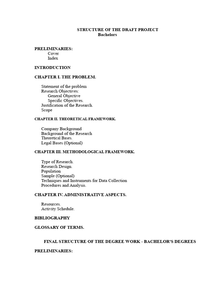 Bachelor’s Thesis Project Structure Guide | PDF | Methodology | Knowledge
