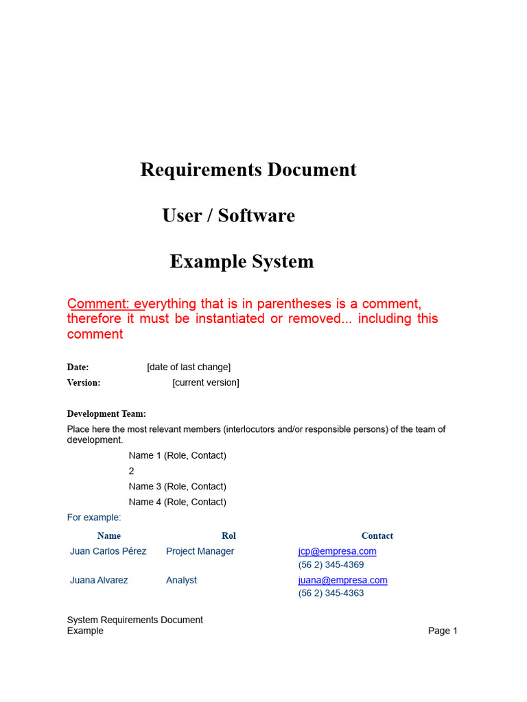 Requirements Document - Example | PDF | Computer Network | Use Case