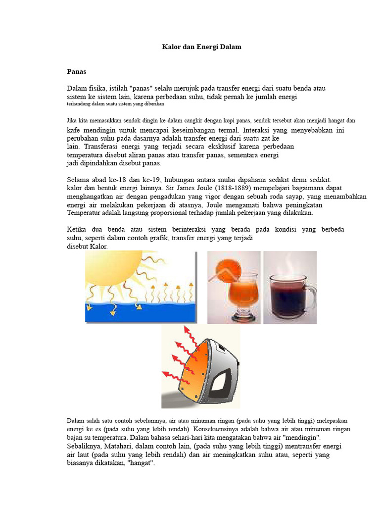 Kalor dan Energi: Transfer Panas dalam Fisika | PDF