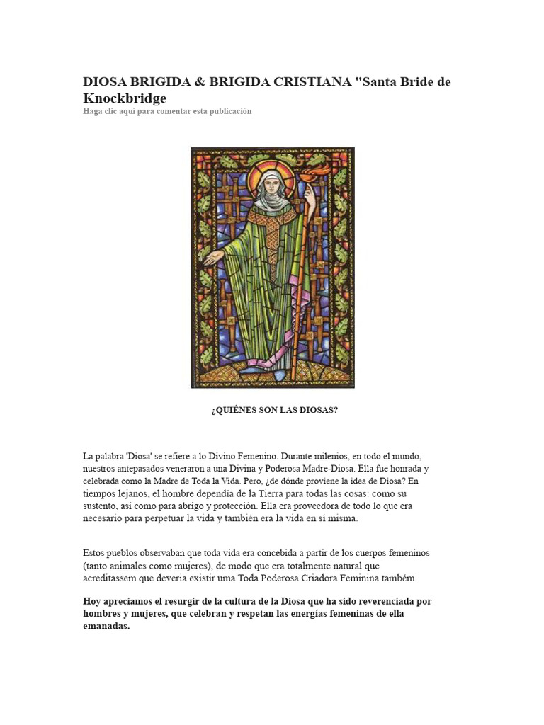 Brigid: Diosa Celta del Fuego y Poesía | PDF | Diosa | druida