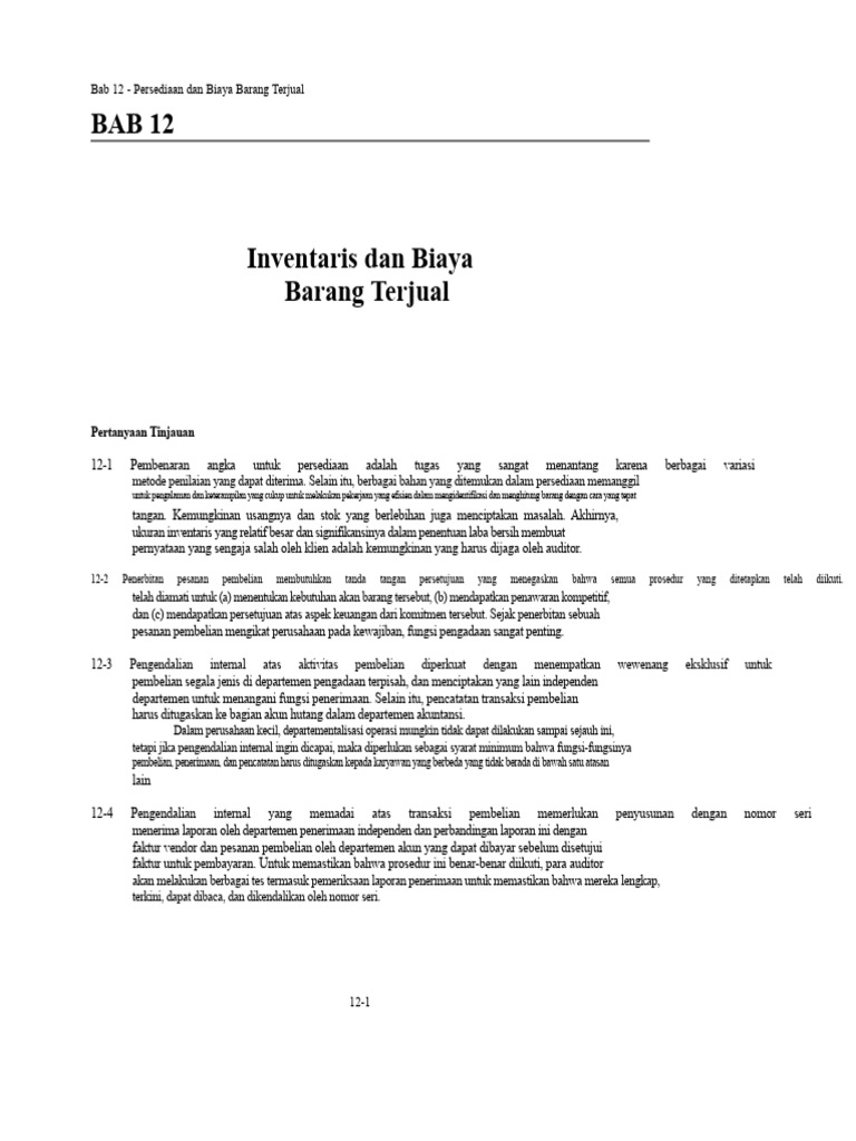 Bab 12 - Manual Solusi | PDF