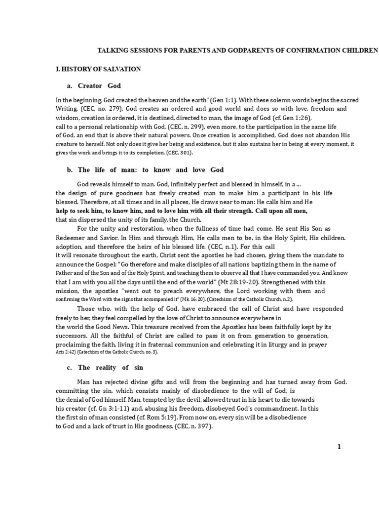 Conversations For Confirmation | PDF | Sacraments | Confirmation