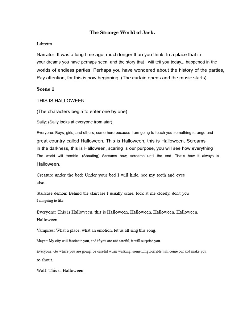 The Strange World of Jack Libretto | PDF | Santa Claus