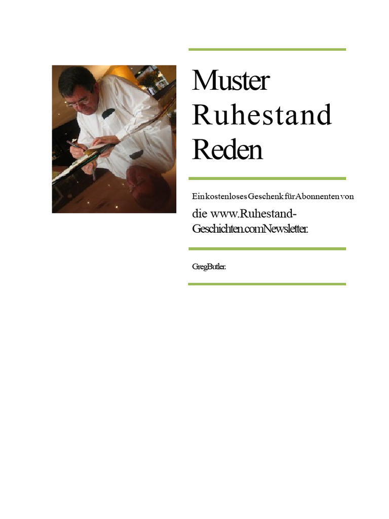 Ruhestand Ansprache Ebook | PDF