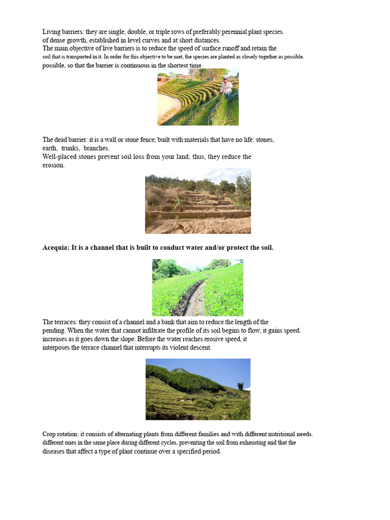 Soil Conservation Techniques Explained | PDF
