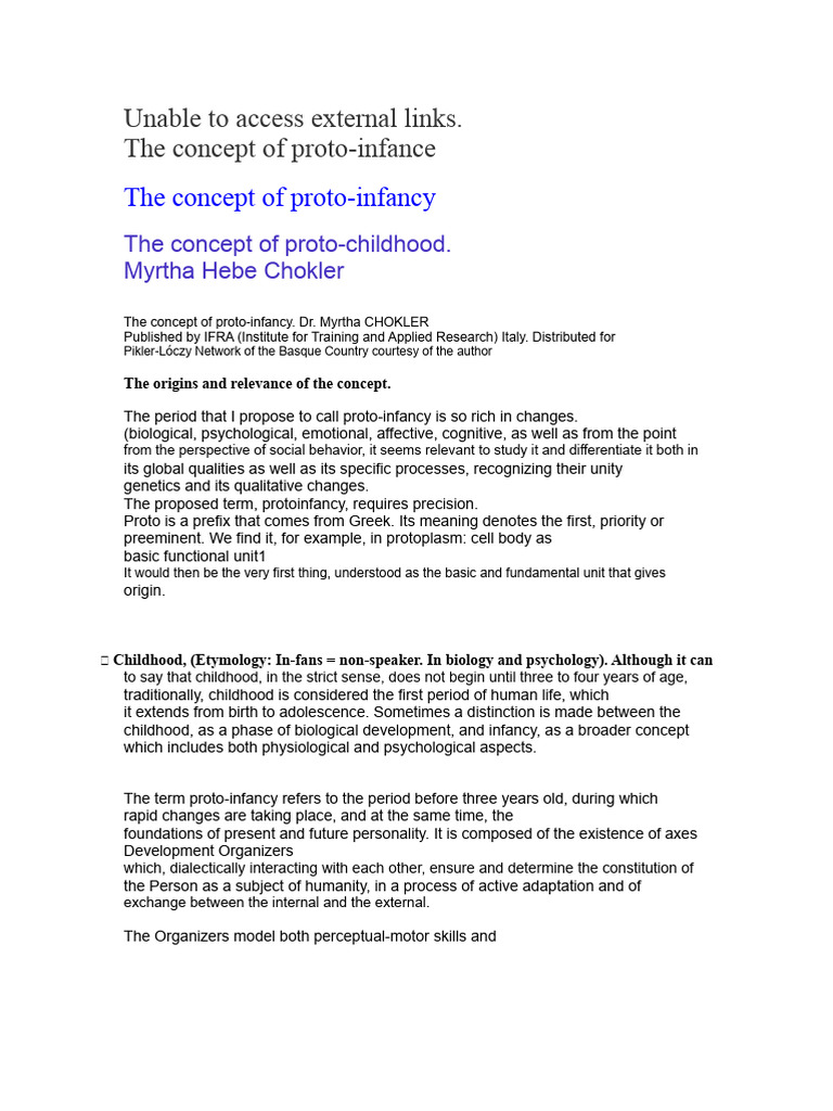 Understanding Proto-Infancy Concepts | PDF | Perception | Emotions