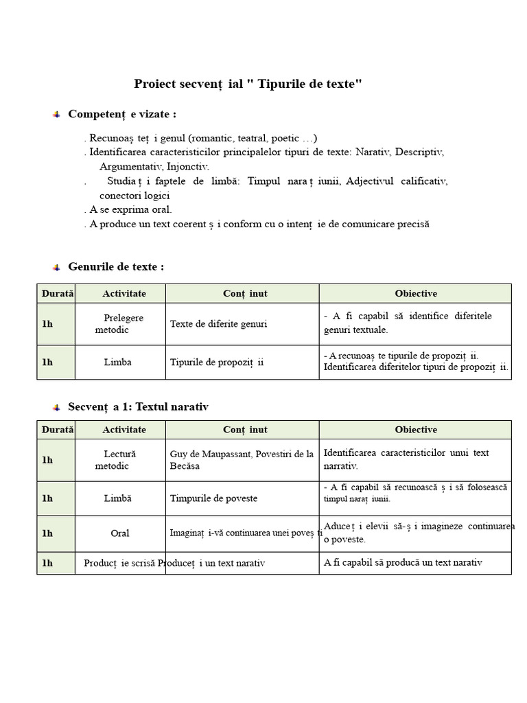 Modul I Tipologia Textuală | PDF