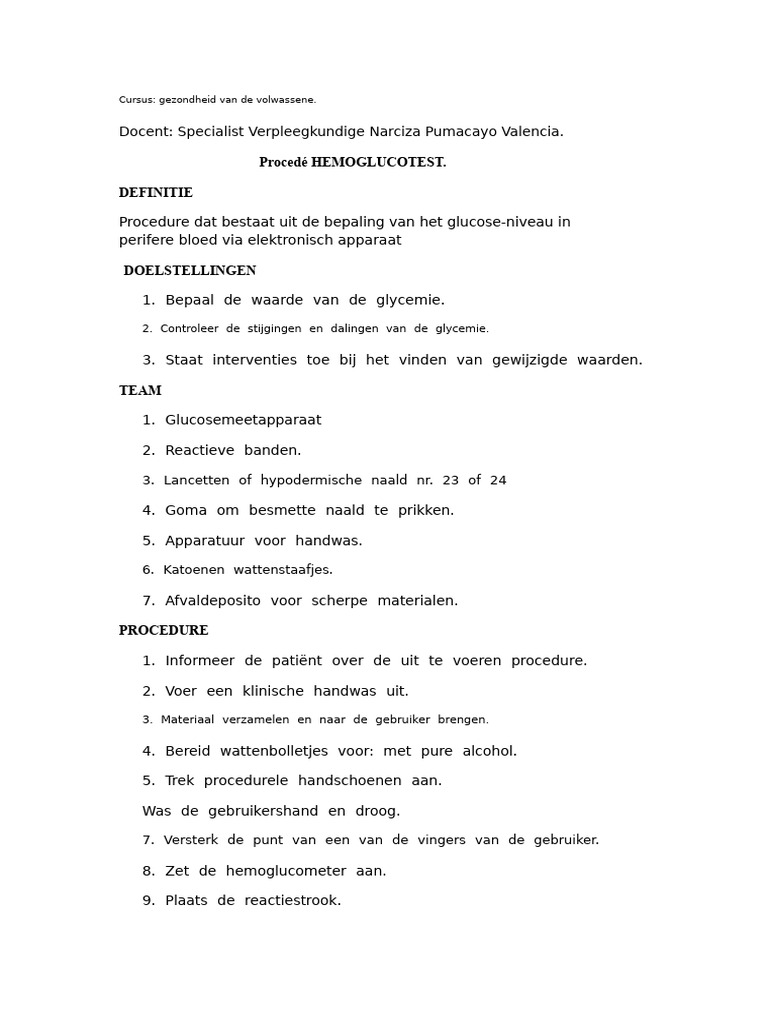Hemoglucotest | PDF