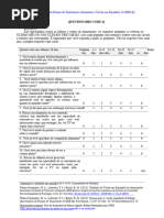 Questionário EDE-Q: Avaliação de Transtornos Alimentares | PDF
