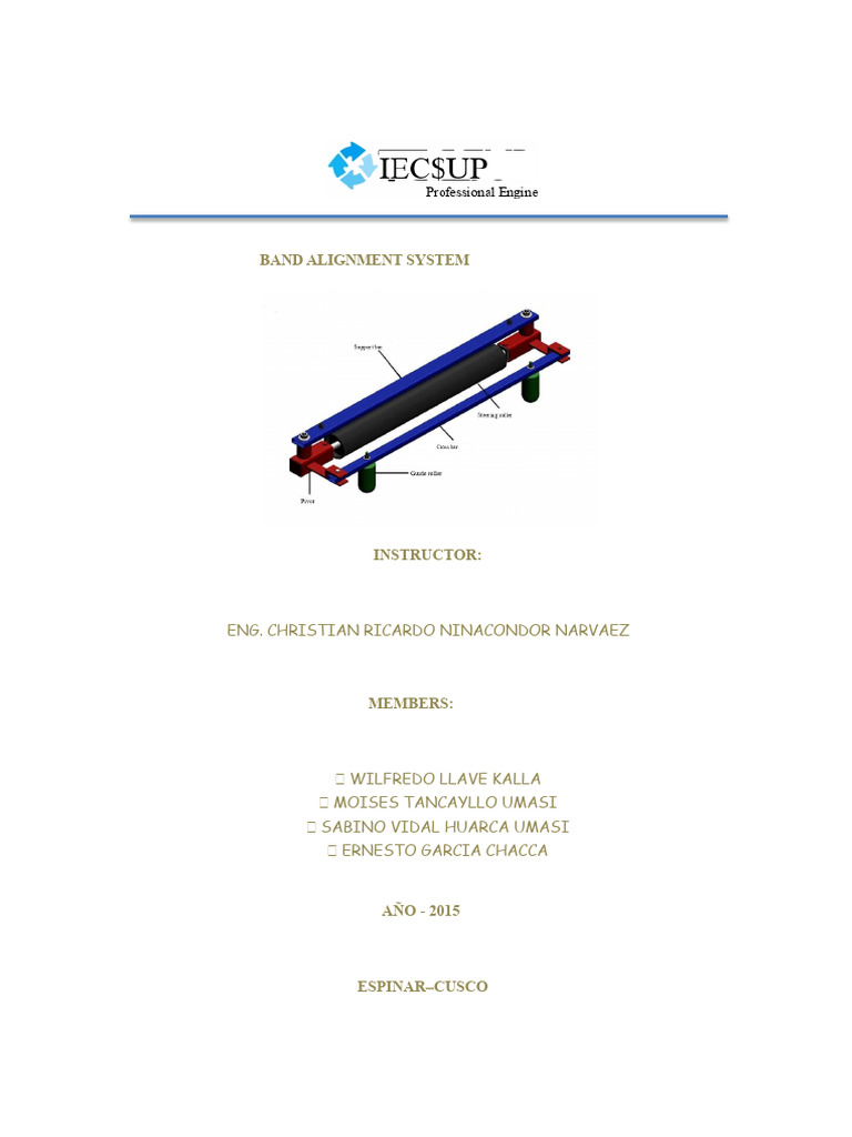 Conveyor Belt Alignment System Guide | PDF