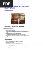 Front Office Daily Operations Checklist | PDF