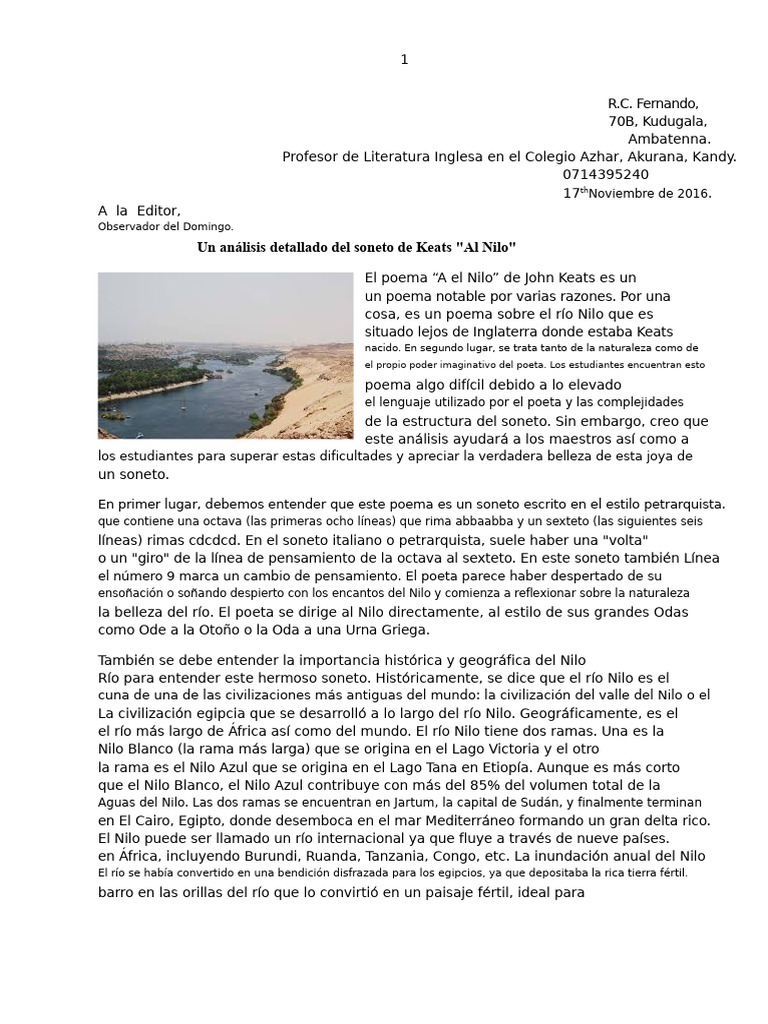 Análisis del soneto 