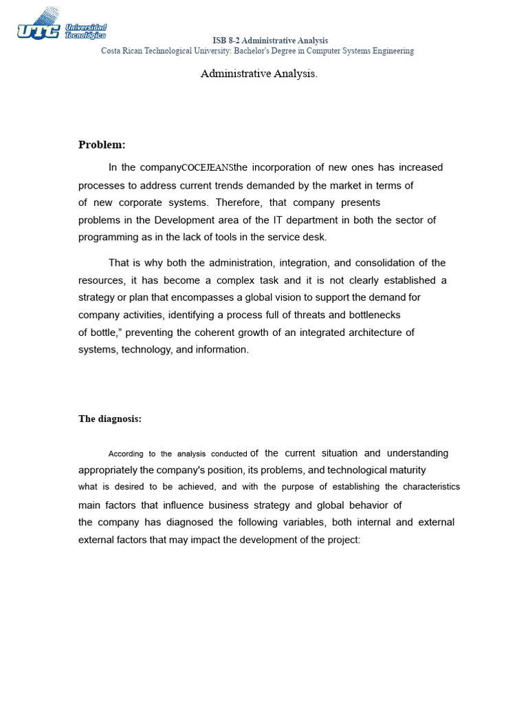 Administrative Analysis for IT Growth | PDF | Systems Engineering | System