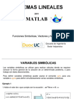 02 MATLAB PGF Funciones Simbolicas,Vectores y Matrices